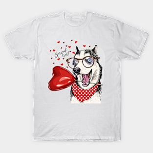 Spreading Love Husky T-Shirt